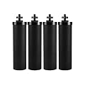 4 pcs Water Filter Replacement for Berkey BB9-2 Black Activated Carbon Filters System Compatible with Berkey Gravity Filter Purification Elements