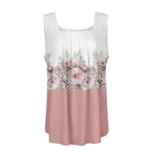 Spring Summer Plus Size Dressy Tank Tops for Women 2025 Womens Workout Floral Boho Beach Sleeveless Shirts Blouses