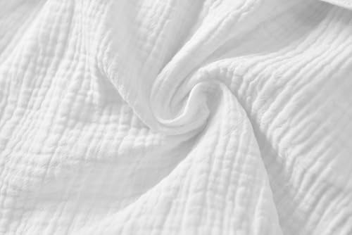 Image of TADO MUSLIN Organic Cotton Toddler Bathrobe, Soft and Breathable Baby Robe for Kid, Boy& Girl Hooded Robe Muslin