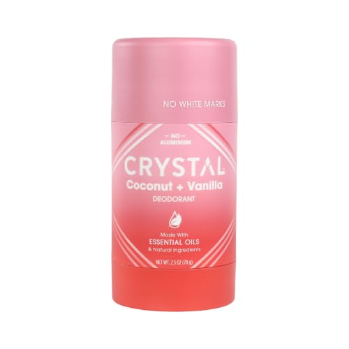 Crystal Magnesium Solid Stick Natural Deodorant, Coconut + Vanilla, 2.5 oz
