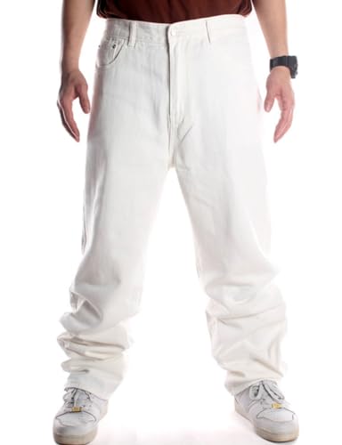 IDEALSANXUN Baggy Jeans Men Casual Embroidery Hip Hop Loose Fit Y2k Jeans