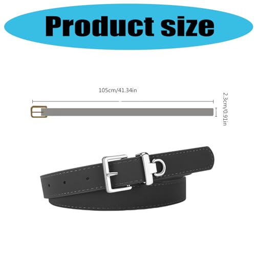 Women's PU Leather Matte Belt Pin Buckle Wide Designs Waistband for Jeans and Dresses Casual and Formal Occasion4