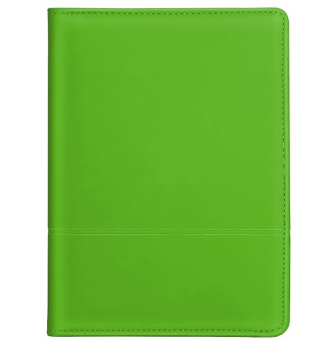 Image of Classic Padfolio /Junior Portfolio Folder Case, Business A5 Binder Organizer Notepad for Men Women, 5 x 8 Writing Pad Included, Green