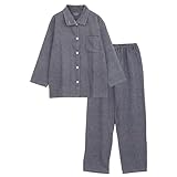 [カイタックファミリー] [SUIMIN CARE] スイミンケア 日本製 レディース パジャマ 綿100% あったか 綿毛布 2way スタンドカラー シャツ 長袖 秋 冬 (M, ネイビー)