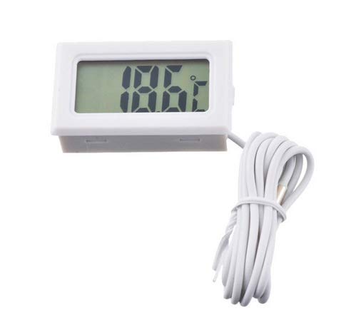 SYGA Digital Thermometer with LCD for Fridges with Wired Probe_White (B083DW2DN5) Amazon Price History, Amazon Price Tracker