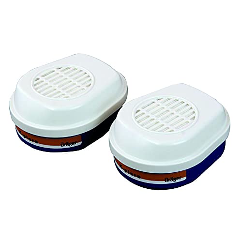 Bajonett-Filter für Halbmaske Atemschutzmaske I 1 Set (2 Stück) I Kombinationsfilter A2P3 R D für den Gebrauch mit der Halbmaske I Bajonettverschluss für ein einfaches und sicheres Einsetzen