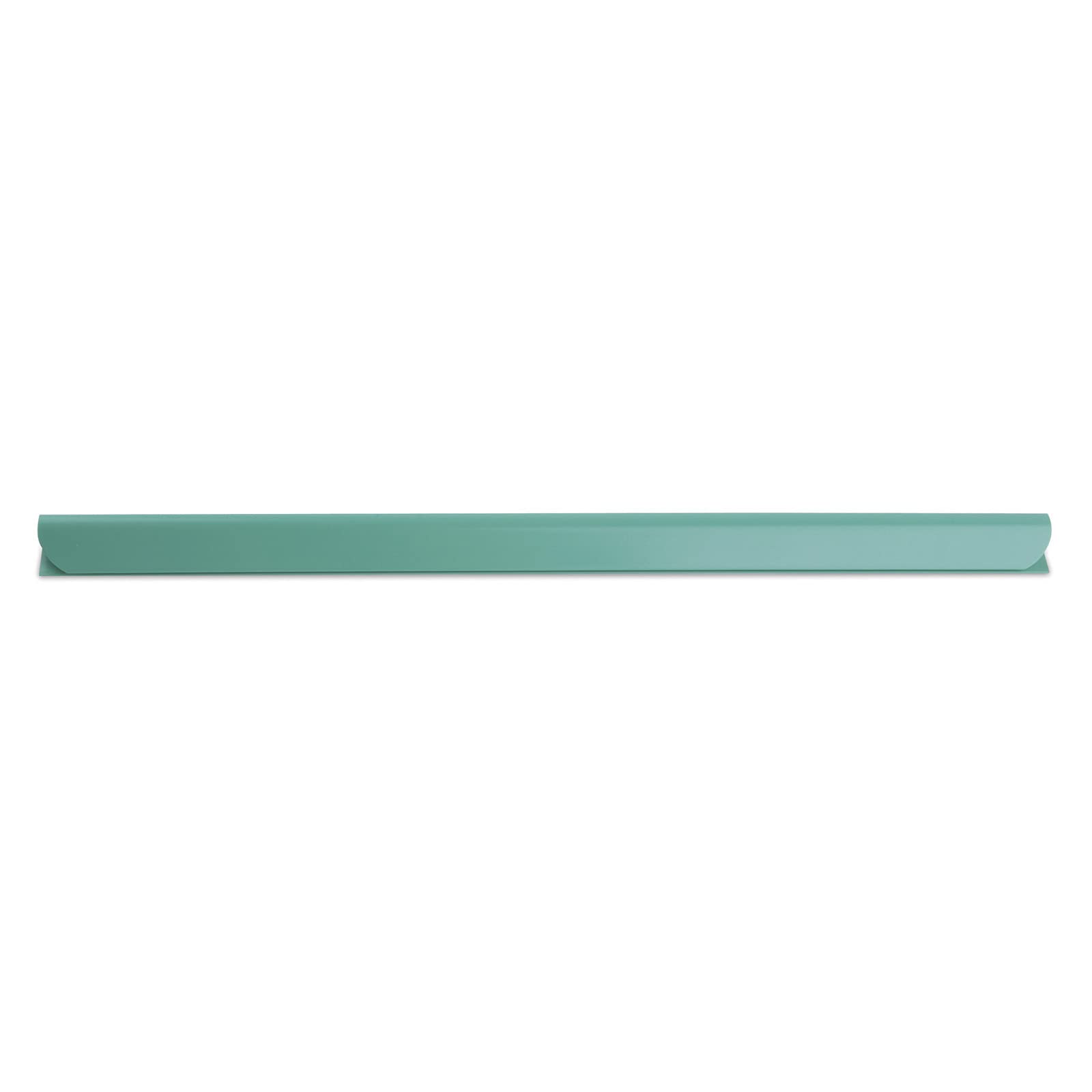 Donau Universal Spine Bars/DIN A4 / 8 mm for Approx. 80 Sheets/Clamping Strip for Privacy Screen Strips/Mounting Clips/PVC Plastic/Green Pack of 10