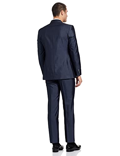Image of Park Avenue Rayon Blend Men's Full Sleeve Slim FIT Medium Blue Formal Suit (PMDL03196-B5 32)