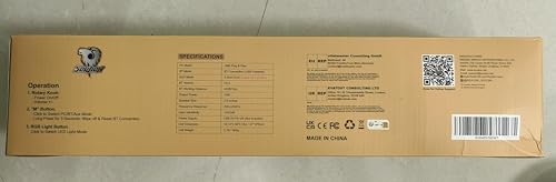 SOULION R60 PC Speakers Bluetooth 5.3 Soundbar for Desktop Computer, Laptop, Gaming, Monitor, with 5 LED Lighting Effects, USB Powered with USB-A to C Adapter, with 3.5mm Aux Jack - Image 11