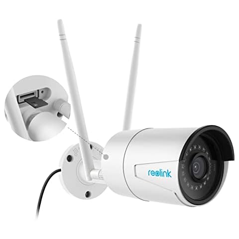 Reolink 2K Super HD WiFi Security Camera Outdoor, 2.4GHz/5GHz Dual Band WiFi CCTV IP Camera, IP66 Waterproof Night Vision Surveillance Camera with Motion Detection Audio Micro SD Card Slot, RLC-410W Cover