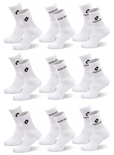 Chaussettes sport homme en coton respirant LOTTO avec maintien renforcé pour l'effort