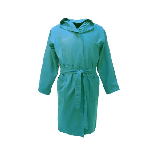 10XDIEZ Albornoz Microfibra Infantil Verde Menta - Ultra Absorvente para Niños