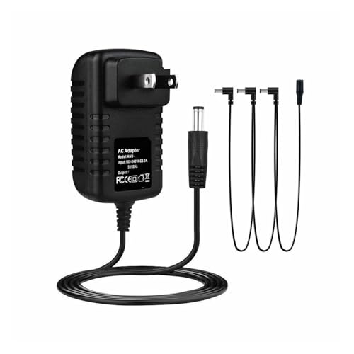 Cable de energía en cadena para guitarra con adaptador DC 9V 1A miniatura 3