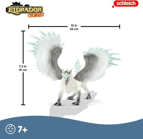 Schleich Eldrador Creatures Ice Griffin Toy Action Figure for Kids Ages 7-12