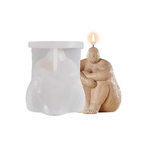 1 Piece DIY 3D Thinker Body Shape Candle Mould, Male Torso Silicone Epoxy, Casting Mould, Candle, Scented Soap Making Mould, Plaster Statue Mould Home Decor Gifts Wedding Party Cover