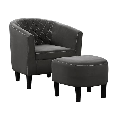Sillón Plegable Microfibra Gris Oscuro