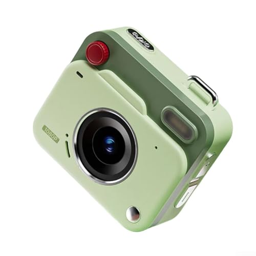 CCD Mini Cámara Digital Retro, Cámara de Vídeo HD 1080P para Estudiantes con Foto Automática y Estabilización de Imagen para Entusiastas de la Fotografía (verde)