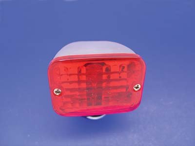 V-Twin 33-0419 Chrome Tour Marker Lamp Set with Red Lens