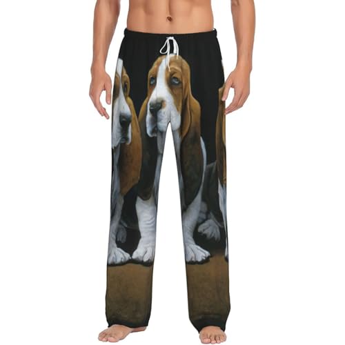 Pantalon de pyjama homme chaud en polaire anti-froid avec poches profondes