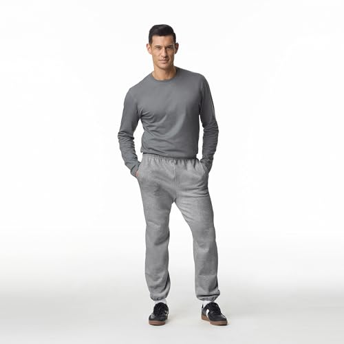 Image of Gildan Men's Fleece Elastic Bottom Pocketed Pant