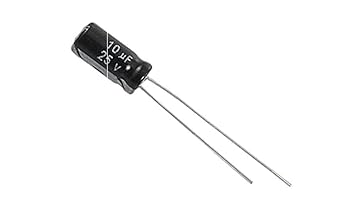 VNGEE ENTERPRISE Electrolytic Capacitors 10uF 25VoltCapacitors 10uF 25Volt by (Pack of 50) (25)