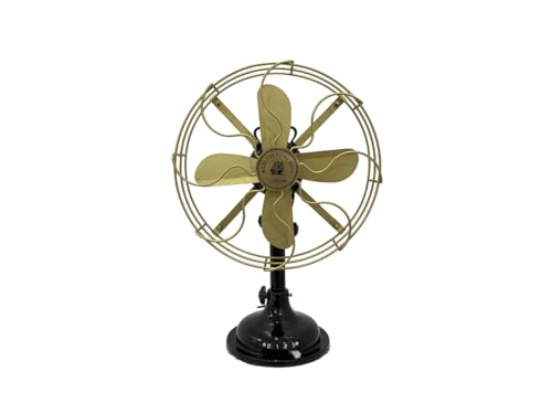 Regal Nauticaz Table Fan For Home Office Room Brass Antique Working Desk & Table Top Fan
