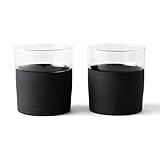 Rabbit Freezable Whiskey Glasses, 2 Count (Pack of 1), Black