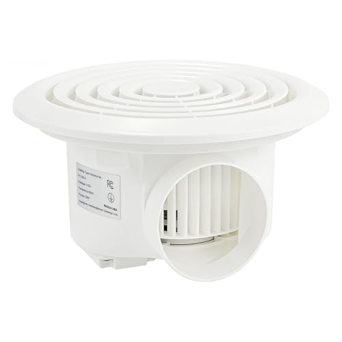 LBiWin 8 Inch Round Bathroom Exhaust Fan Easy Install and Quiet Ceiling Exhaust Fan 110 CFM Through Wall Vent Fan 1.0 Sones Ideal Ventilation for Bathroom RV Kitchen Mobile Home