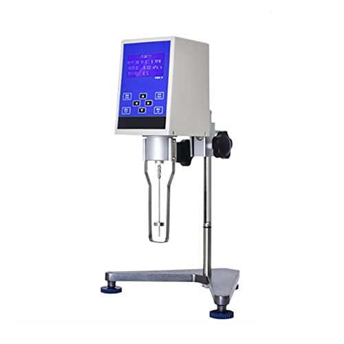 Digital Rotary Viscometer, NDJ-5/8/9S Rotary Digital Viscometer Viscosity Tester Rotational Viscosity Meter Fluidimeter with No. 1-4 Rotors 1-2000000 mPa.s,Lab Meter(NDJ-5S)