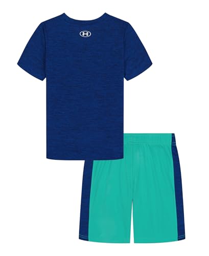Image of Under Armour Boys' 2-piece Short Sleeve Graphic T-Shirt and Shorts Set, Lightweight & Breathable