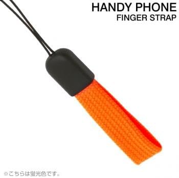 Fall Prevention Finger Hook Tape Cell Phone Strap (Orange)