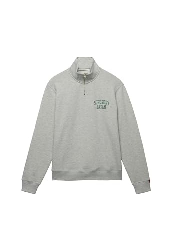 Sweater Homme Superdry ATH Ess Half Zip avec col modulable isolant