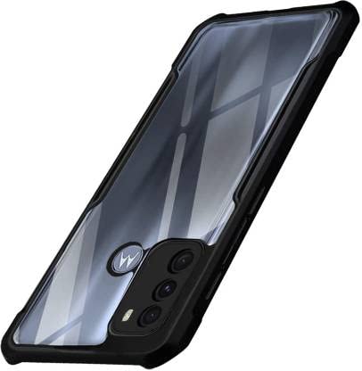 CELLUTION Case for Moto G60 / G40 Fusion Crystal Clear Shockproof Bumper Back Cover with Camera Protection & 360 Degree Protection Case for Motorola Moto G60 / G40 Fusion (Transparent Black) (B0C2CQ358B) Amazon Price History, Amazon Price Tracker