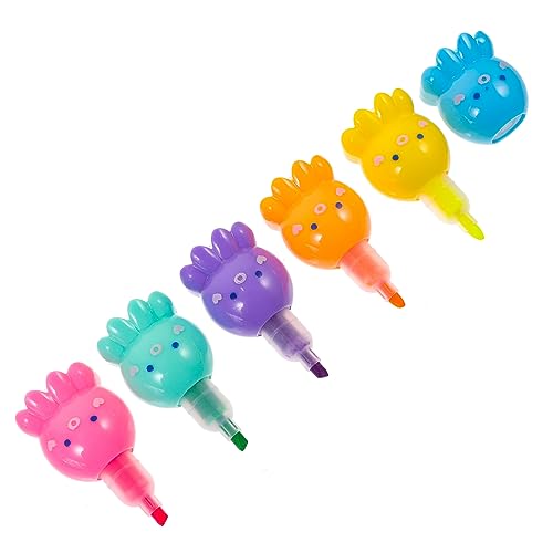 Ciieeo 1juego Conjunto De Marcadores Fluorescentes Forma De Pulpo Resaltadores De Para Estudiantes y Adultos Para Escritura y Dibujo Para Escuela y Oficina