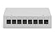 DIGITUS Set: Patchpanel – Modular – Desktop – 8-Port – Geschirmt – Grau – Mit 8x Cat6A Keystone-Modul
