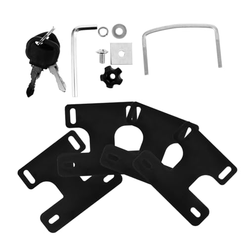 OSOLADY 4 Pack Car Roof Rack Crossbar Fixing Clips Sturdy Iron Mounting Brackets for Roof Luggage Frame