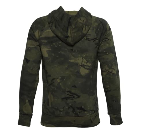 Under Armour Boys' Project Rock Veteran's Day Pullover Hoodie (Youth Small, Green Camo 310)2