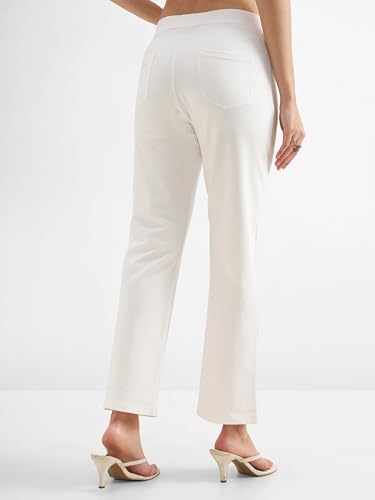 Image of Tokyo Talkies Women's Stretchable Bootcut Pants | High Rise Flared Trousers |Travel & Formal Wear|Workwear Trousers
