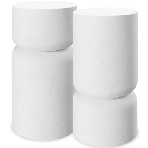 tectake® Table de Chevet Lot de 2, Table de Nuit Moderne 28 x 54,5 cm Petit Meuble Bout de canape Meuble d'appoint pour Salon, Chambre, Bureau, Dressing