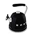 SMEG Retro Stovetop Whistling Kettle – 2.4Q (Black)