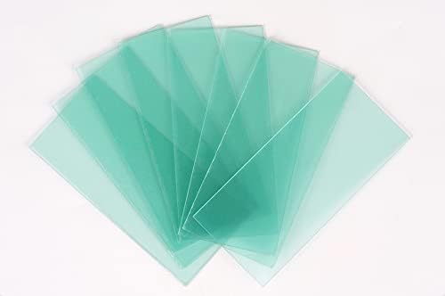 10-PACK automatic variable light welding protection lens 4.25x2 inch (108mm x 50mm) transparent cover lens cover for solar automatic variable light filter 3/11