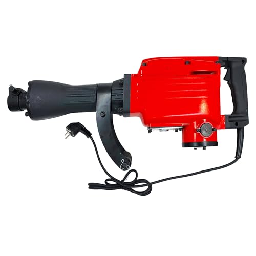 Image of Hillgrove HGCM1068M5 1800 Watt Heavy Duty Demolition Chisel+Hammer Concrete Breaker Drill Machine with 2 Bits for Breaking Concrete Road /Wall /Hammer Drill