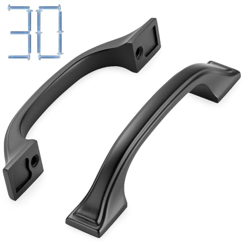 KOOFIZO 30 Pack 3 in Matte Black Cabinet Pulls, Black Drawer Handles 1958