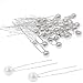KINGMAS 50 Pack Wedding Pearl Hair Pins Women Bridal Hairpins Clips Accessories (White)