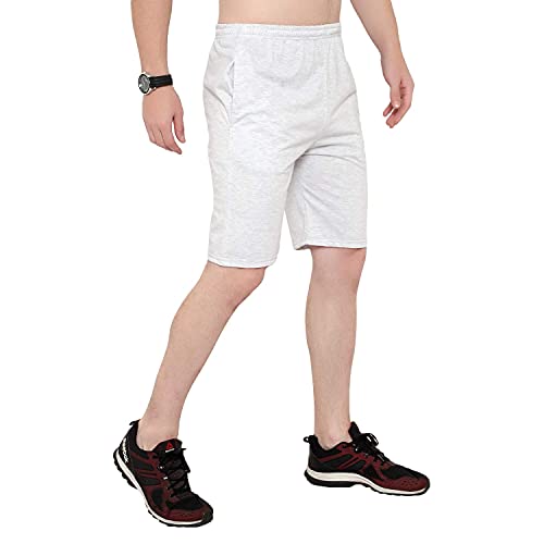 Image of Cotton Solid Men Shorts for Gyming /Running /Exercise /Cycling Casual Slim Fit(Pack of 3)