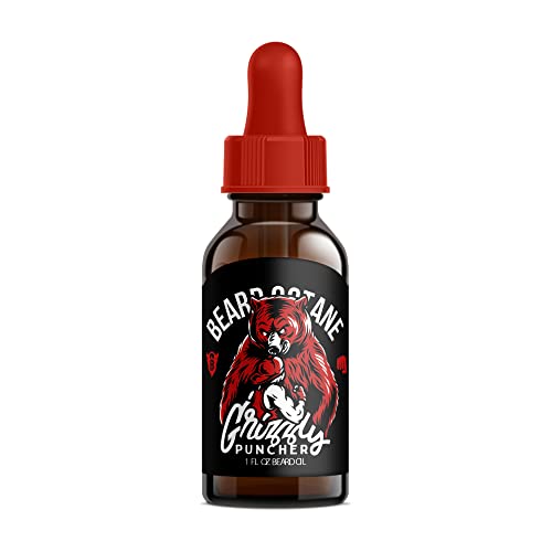 Beard Octane - Grizzly Puncher Beard Oil - 1 Fl. Oz. - Premium Beard Care With Jojoba Oil - Beard Itch And Dry Skin Relief - All Natural Ingredients - Handcrafted In The Usa #TOP30