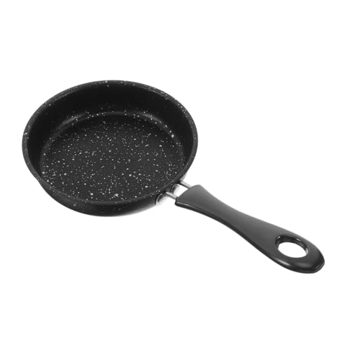COOLHIYA Small Maifan Stone Frying Pan Nonstick Coating Low Smoke Stainless Steel Egg Pan for Induction Cooktops for Eggs Steaks Easy to Clean and Even Heating