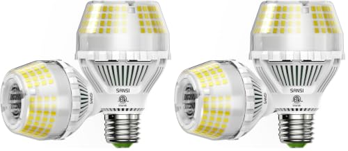 Image of SANSI 300W Equivalent 5000 Lumens LED Light Bulb, 5000K Daylight 4-Pack