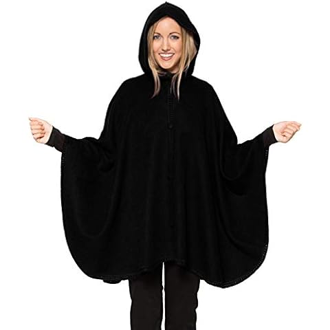 Alpaca Carrasco Short Hooded Alpaca Cape Black Cover