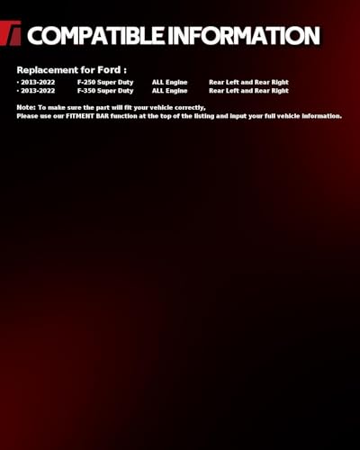 Image of Torchbeam Rear Brake Calipers Set for Ford 2013-2022 F-250 Super Duty, Ford 2013-2022 F-350 Super Duty, Rear Left and Rear Right Calipers Replace # 18B5472+18B5473